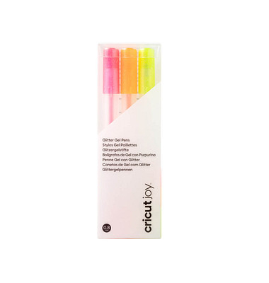 ™ Joy Glitzer-Gelstifte für Schneideplotter farbsortiert (neonpink, neonorange, neongelb), Schneideplotter-Gelstifte