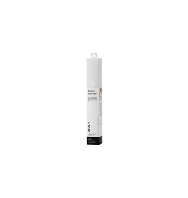 cricut™ Smart Iron-On Glitzer Aufbügelfolie weiß Effekt-Folie 33,0 cm x 0,9 m,  1 Rolle