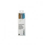 cricut™ Joy Metallic-Marker 1.0 mm Farbstifte für Schneideplotter farbsortiert (gold, silber, blau),