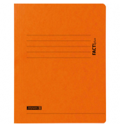 Jurismappe FACT!plus 102015340, A4 orange strapazierfähiger Pressspan 375g, mit 3 Einschlagklappen