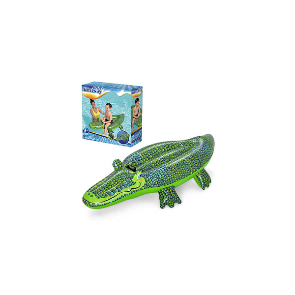 6941607312209 - - Aufblasbares Krokodil für Schwimmbad und Meer im pvc -resistenten Griff 152x71 cm 41477 6941607312209 - - Aufblasbares Krokodil für Schwimmbad und Meer im pvc -resistenten Griff 152x71 cm 41477