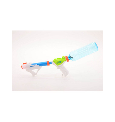 Wasserpistole mit Flasche mehrfarbig