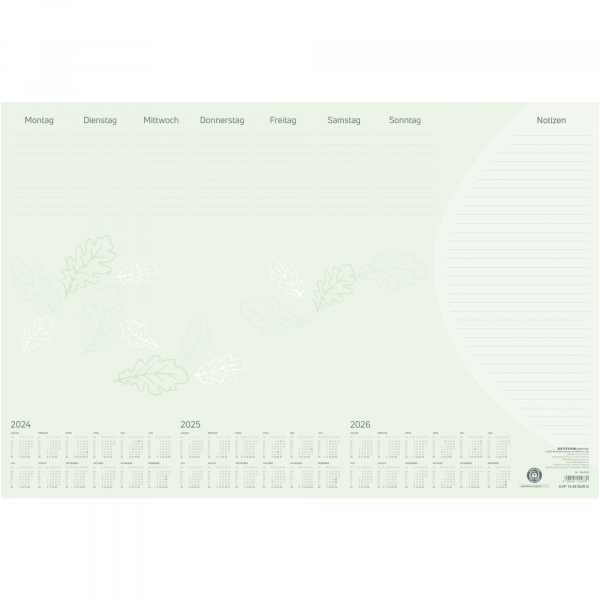 4006928022670 - Schreibunterlage 106-0700 grün 595x40cm (BxH) 4006928022670 Zettler