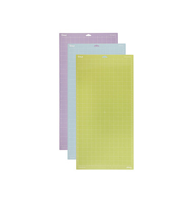 3 cricut™ Schneidematten für Schneideplotter leicht klebend, normal klebend, stark klebend, wiederverwendbar 305 x 610 mm (12 x 