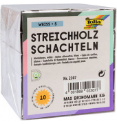 Bastelzubehör Streichholzschachteln S weiß