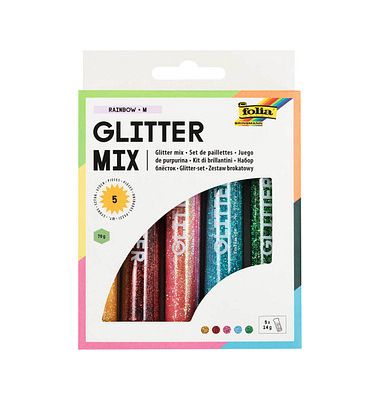 folia Glitter-Mix mehrfarbig Rainbow