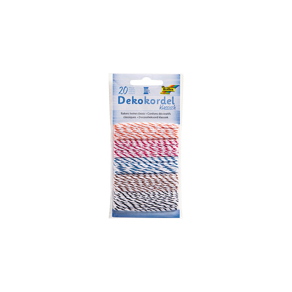 4001868074116 - Kordeln Deko Klassisch matt weiß -gelb -rosa -flieder -hellblau -hellgrün 20 mm x 5x40 m 4001868074116 - Kordeln Deko Klassisch matt weiß -gelb -rosa -flieder -hellblau -hellgrün 20 mm x 5x40 m