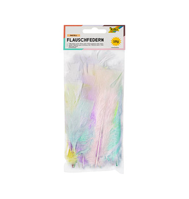 folia Federn mehrfarbig Flauschfedern Pastell folia Federn mehrfarbig Flauschfedern Pastell