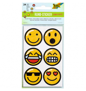 24 folia Aufkleber Emojis verschiedene Motive