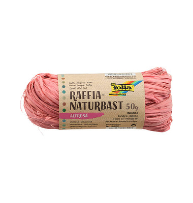 folia Naturbast matt altrosa 0,5 mm x