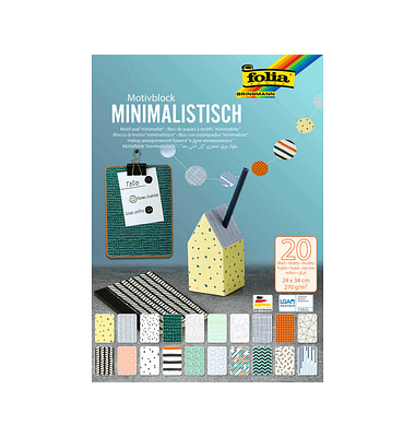 folia Motivblock Minimalistisch farbsortiert 270 gqm