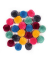 folia Pompons farbsortiert Party Ø 3,0 cm