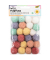 folia Pompons farbsortiert Pastell Ø 3,0 cm