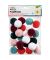 folia Pompons farbsortiert Elegance Ø 3,0 cm
