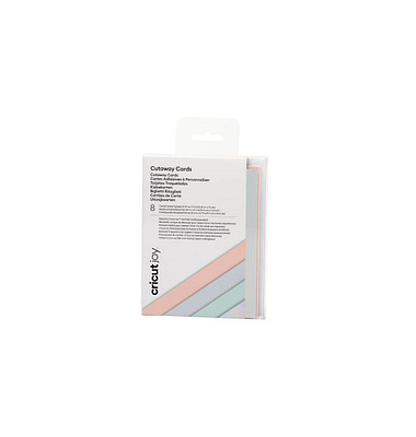 ™ Pastel Sampler Klebekarten für Schneideplotter farbsortiert,  Schneideplotter-Klebekarten