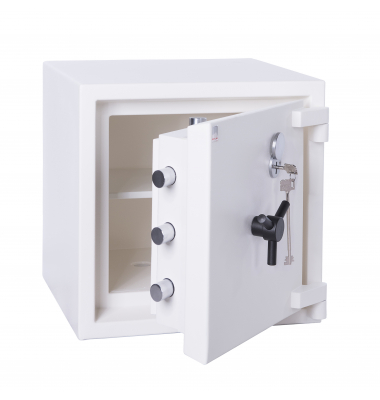 Wertschutzschrank 0230TA31KL TA 38,23 l 185kg weiß mit Doppelbartschloss Stahl