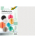 folia Wabenpapier Pastell farbsortiert