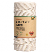 folia Makramee Garn natur Pure natural