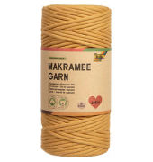 folia Makramee Garn senfgelb Mustard field