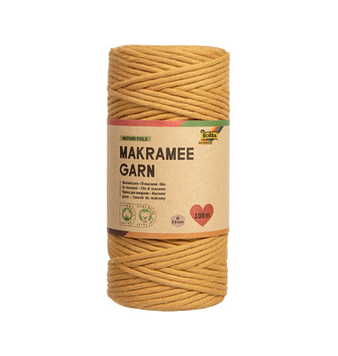 folia Makramee Garn senfgelb Mustard field folia Makramee Garn senfgelb Mustard field