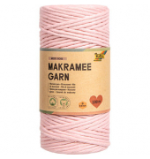 folia Makramee Garn altrosa Misty rose