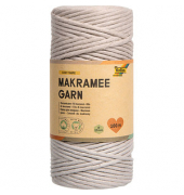 folia Makramee Garn taupe Cozy taupe