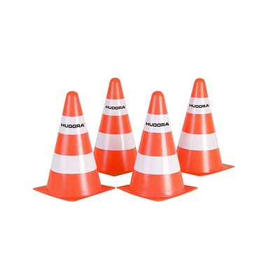 4 HUDORA Spielzeug-Pylone orange, weiß 22,5 cm 4 HUDORA Spielzeug-Pylone orange, weiß 22,5 cm