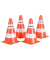 4 HUDORA Spielzeug-Pylone orange, weiß 22,5 cm