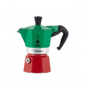 La Mokina Italia Tricolore Espressokocher grün, 1 Tasse