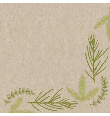 203490 Motivserviette 25x25cm Naturals Herbst