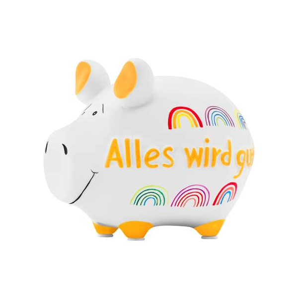 3 Stück KCG Spardose Schwein (klein) 101881 , Alles wird gut 4260185597801 KCG