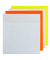 Haftnotizen KF10371, 76x76mm, sortiert (2x weiß/je 1x gelb/orange), quadratisch