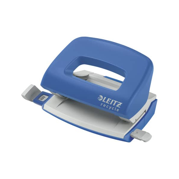 4002432135318 - Bürolocher NeXXt Recycle Mini 5010-00-35 blau bis 1mm 10 Blatt mit Anschlagschiene 4002432135318 Leitz