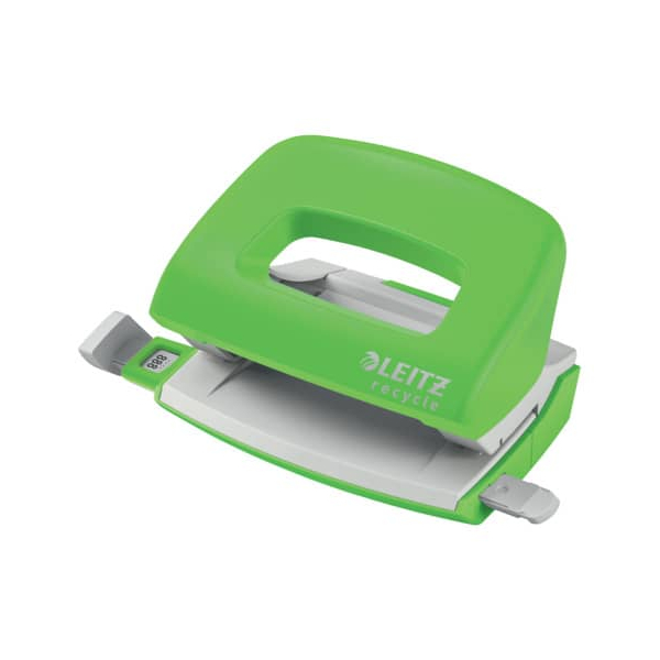 4002432135325 - Bürolocher NeXXt Recycle Mini 5010-00-55 grün bis 1mm 10 Blatt mit Anschlagschiene 4002432135325 Leitz