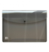 Dokumententasche Hawai 400090672, A4, transluzent sortiert - blau/pink/purpur/gr&uuml;n/grau/glasklar, Polypropylen (PP), Druckknopfv