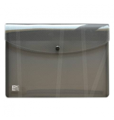 Dokumententasche Hawai 400090672, A4, transluzent sortiert - blau/pink/purpur/gr&uuml;n/grau/glasklar, Polypropylen (PP), Druckknopfv