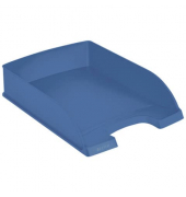 Briefablage Recycle 5227-50-30, A4, blau, 90% recyceltes Polystyrol (PS stapelbar