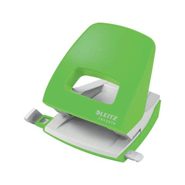 4002432135295 - Bürolocher NeXXt Recycle 5003-00-55 grün bis 3mm 30 Blatt mit Anschlagschiene 4002432135295 Leitz