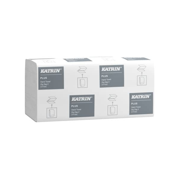 6414301085040 - Falthandtücher Plus 85040 224x23cm 2-lagig Zickzack (V-Falz) hochweiß Tissue 6414301085040 4000 Stück