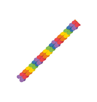 amscan Papier-Girlande Regenbogen bunt