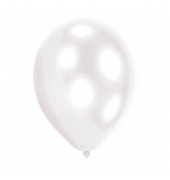50 amscan Luftballons Standard weiß