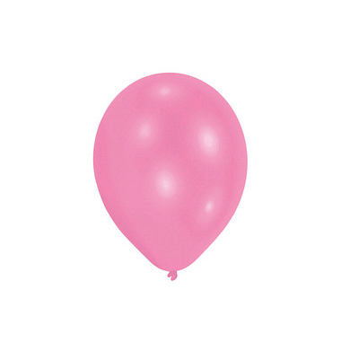50 amscan Luftballons Standard rosa