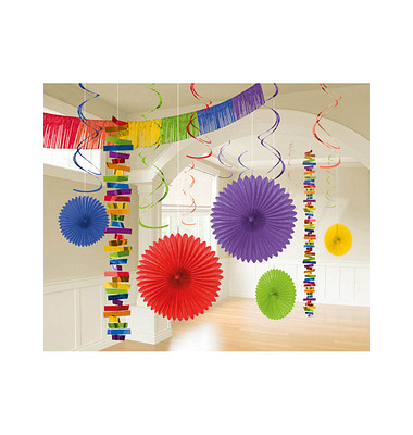 amscan Partydeko-Set mehrfarbig Regenbogen amscan Partydeko-Set mehrfarbig Regenbogen