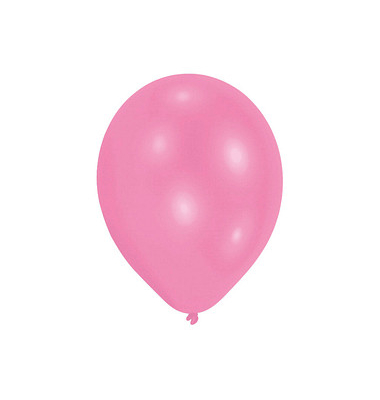 25 amscan Luftballons Standard rosa