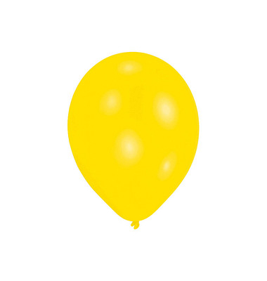 25 amscan Luftballons Standard gelb
