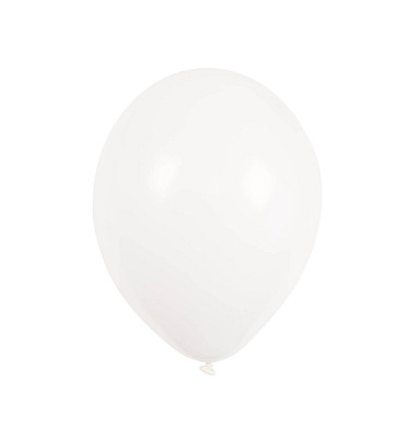 25 amscan Luftballons Crystal Clear weiß