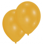 50 amscan Luftballons Metallic gold