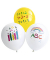 6 amscan Luftballons Schulstart farbsortiert