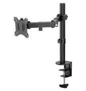 goobay Monitor-Halterung Single Flex 58528 schwarz für 1 Monitor, Tischklemme