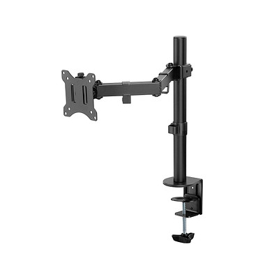 goobay Monitor-Halterung Single Flex 58528 schwarz für 1 Monitor, Tischklemme